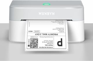 MUNBYN Bluetooth Etikettendrucker DHL, Label Printer 4x6, 403B, Rosa
