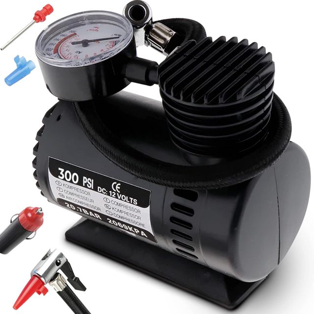 Retoo Kompressor Auto 12V, 10,3 Bar, LCD, Luftpumpe, Autoreifen Pumpe