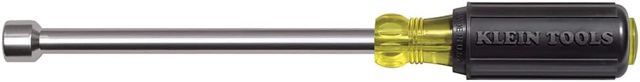 Klein Tools 646-1/2M Sechskant-Steckschlüssel, magnetisch, hergestellt in den USA, 15,2 cm Hohlschaft und gepolsterter Griff