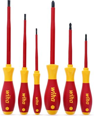 Wiha 32092 Isoliertes Schraubendreher-Set, Werkzeugstahl, Mehrfarbig/Meereswellen (Ocean Tides), 6