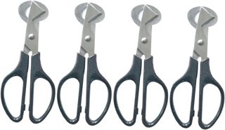 VICASKY 4 Stück Teiliges Kleine Eierschere aus Edelstahl Praktische Wachtel Eieröffner für Küche und Haushalt Scharfe Eierschneidewerkzeuge für Sauberes Schneiden ohne Bruch Langlebig und