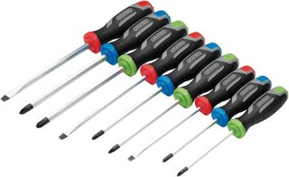 Draper Schraubendreher-Set 13487 mit weichem Griff, magnetische Spitze, CRV-Klinge, 9-teilig