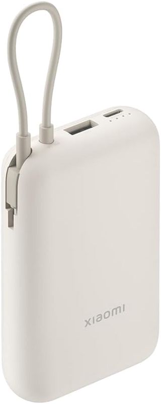 Xiaomi 22,5W Power Bank 10.000mAh, USB-C Kabel, Schnellladen, Tan