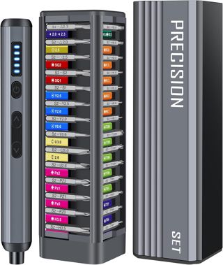 Feinmechaniker Werkzeug Set, 52 in 1 Magnetische Elektrischer Schraubendreher 5 Gänge Drehmoment, Mini Schraubenzieher Set für iphone,ipad,Macbook,Computer,PC,Switch,PS4,PS5,Brille,Uhren,usw