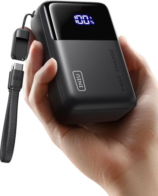 INIU 25000mAh Laptop Power Bank, Kompakt 100W Schnellladung mit USB C Kabel