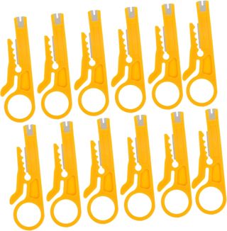 Lurrose 20stücke Multifunktionale Abisolierzange Kabel Strippen Werkzeug Handliches Design Kraftsparende Konstruktion Einfache Bedienung Drahtwerkzeug Für Elektriker