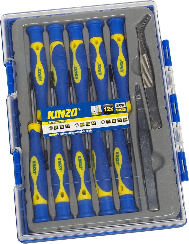 Kinzo 56410 12 Stück Schraubendreher Präzisions -