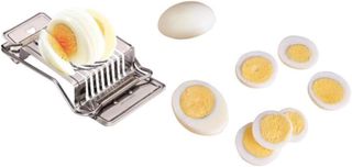 Eierschneider aus Edelstahl, Silber, für Gekochte Eier und Mehr