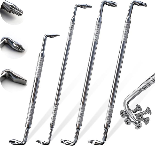 4 Stück Winkelschraubendreher Kreuzschlitz Schlitz Torx Schraubendreher Set