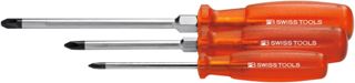 PB Swiss Tools Schraubendreher-Satz, für Phillips, mit "Multicraft"-Kraftheft, 3-teilig
