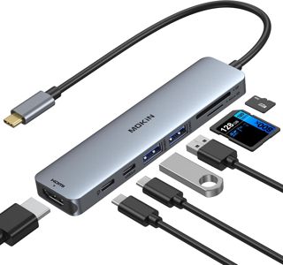 MOKiN USB C Hub, 7 in 1 HDMI Adapter für MacBook Pro/Air, Mac Dongle