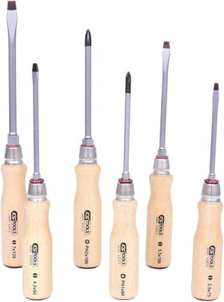 KS Tools 300.1100 ERGOTORQUE WOOD Schraubendreher-Satz, 6-tlg.