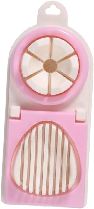 TOYANDONA Multifunktionaler Eierteiler für Gekochte Eier Ergonomischer Eierschneider mit Doppelkopf Robustes Küchenwerkzeug in Stylischem für Präzises Schneiden und Einfache Handhabung zu