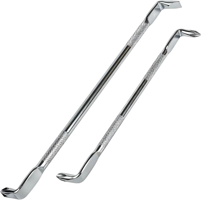 2-Teiliges Winkelschraubendreher Schlitz Kreuzschlitz Set mit Kreuz- und Schlitzkopf – Magnetisch, Rutschfest, Ideal für Enge Räume, 90-Grad-Z-Typ - PH1, PH2, PH2, L6