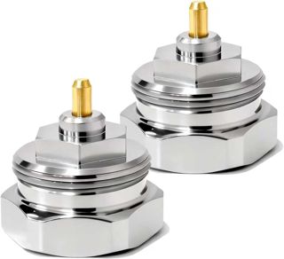 2 Stück Winkel-Adapter 90 Grad Heizkörper, Thermostat Adapter mit Gewinde M30 x 1,5 mm, Links und Rechts Montierbar, Kompatibel mit Oventrop, Buderus, Heimeier, Danfoss, Idealer Kompatibler Ersatz