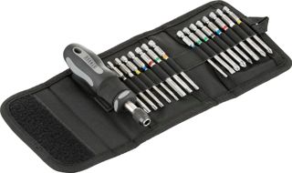 STROXX Schraubendreher Bit Satz 17tlg. - Magnetisch - Quick Release Funktion - PZ/PH/Schlitz/Torx/Sechskant - in praktischer Gürteltasche mit Klettverschluss - Schraubenzieher - Werkzeuge (1)
