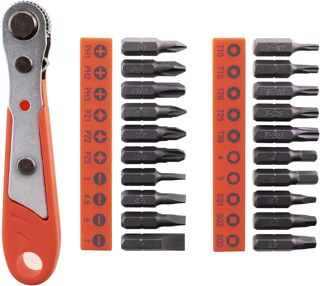 Machoman Spiral-Ratschenschraubendreher Push Pull, 1/4 Bithalter