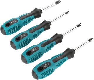Walfront 4 Stück U-Typ Schraubendreher mit Dreieck, Präzisions-Werkzeug-Set, Handwerkzeug, multifunktional, Dreieck-Magnet, Schrauben, Driver