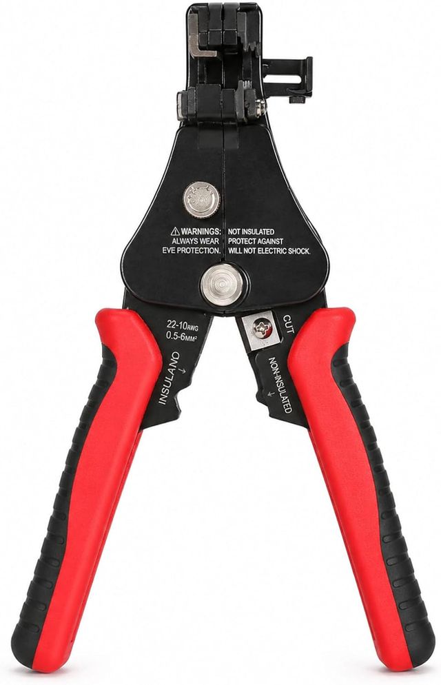 Abisolierzange – Kabelschneider & Crimpzange für 2,5/4/6 mm² PV-Kabel, rutschfester Griff, für Solar PV & Elektroinstallation
