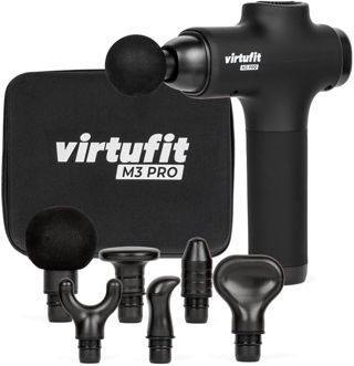 VirtuFit M3 Pro Premium Massagepistole - 6 Aufsätze - Wiederaufladbar - Muskelmassage - Kabellos - Inklusive Aufbewahrungskoffer - Professionell