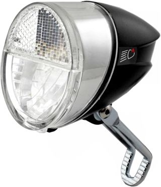 nean LED Dynamo Fahrradlicht 30 LUX mit Lichtautomatik, Standlicht und StVZO Zulassung, Fahrradlampe, Fahrrad Frontlicht, Fahrradleuchte vorne, Scheinwerfer, schwarz