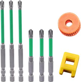 3 Stück Starke Schraubendreher Bit: Nizirioo Hohe Härte und Rutschfest Schraubendreher-Bit, Schraubendreher-Bit-Set mit Schraubendreher-Magnetisierer und Magnetisierring für Elektriker Bit Set Lang