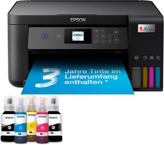 Epson EcoTank ET-2922 | Für vielbeschäftigte Haushalte | Wi-Fi | A4 | Drucken, Kopieren, Scannen | LC-Display | AirPrint-kompatibel | Kompakt | Enthält bis zu 3 Jahre Tinte