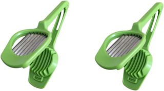 2st Multifunktionsschneider Pilzschneider Multifunktionaler Slicer Küchengerät Fruchtschneider Eierschneider Aufschnittmaschine Green