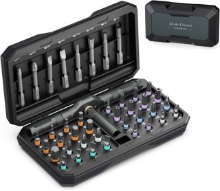 Ratschen Schraubendreher Set, 24 in 1 Magnetisch Schraubendreher Set, Manueller DIY abnehmbarem Ratschengriff, Tragbares Reparaturwerkzeug-Set für Fahrradwerkzeuge, Möbelmontage
