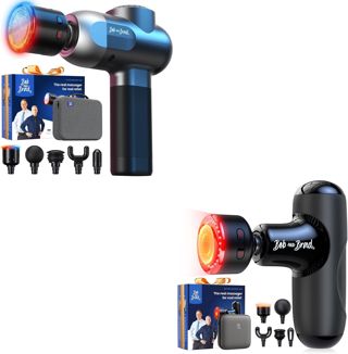 Bob and Brad C2 Pro Massagepistole mit Wärme und Kältetherapie und Bob and Brad Q2 Ultra Massagepistole mit Infrarot-Heizmassagekopf