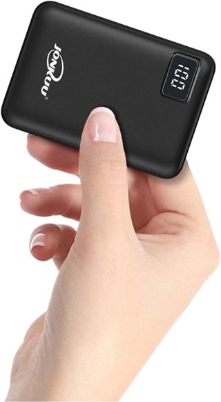 Powerbank 10000mAh Externer Akku Klein 2 USB Port Power Pack Kompakt Handy Mini Tragbares Ladegerät mit LCD Digitalanzeige Externer Batterie Pack für iPhone iPad Samsung Galaxy