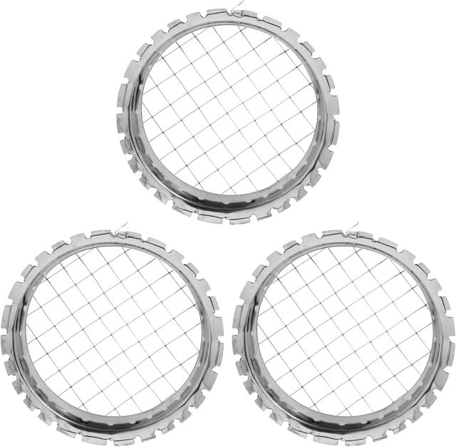 3 Stück Eierschneider aus Edelstahl für Eier und Früchte, Silber