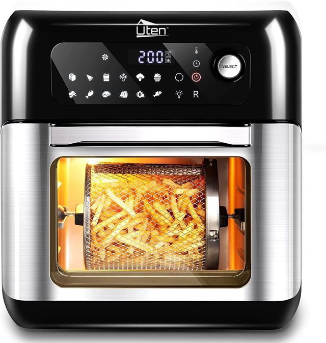 Uten Heißluftfritteuse 10 L XXL Air fryer 1500 W Touchscreen, 12 Programme