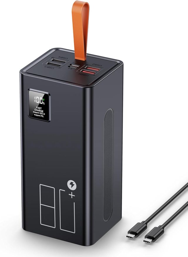große Powerbank 80000mAh, 30W PD USB-C Schnellladung Power Bank
