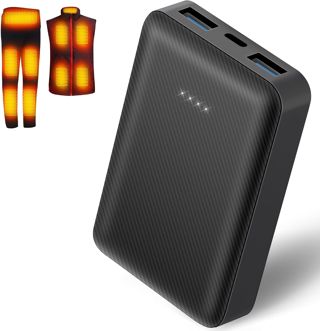 10000mAh Powerbank für Heizweste, Jacke, Hose, Mantel und Heizdecke