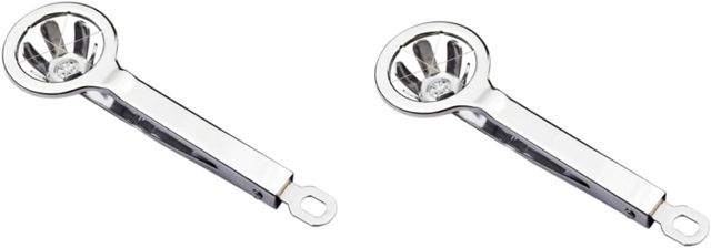 Amosfun 2 Stück 304 Eiertrennwerkzeug Eierschneider für gekochte Eier Eierteiler Eiwerkzeuge Eiertrenner egg cutter Eier teiler Eierschneider Edelstahl konservierter Silver