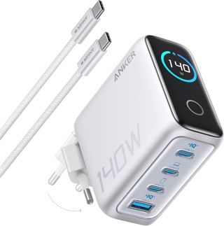 Anker 140W USB C Ladegerät, Laptop Ladegerät, 4-Port Multi-Geräte Netzteil