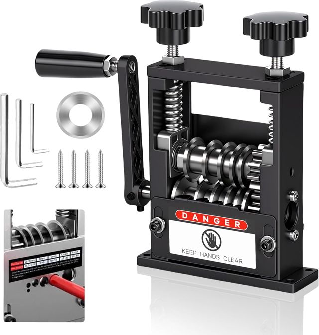 Abisoliermaschine für 3-17 mm Kabel, Kabelabisoliermaschine Manuelle & Elektrisch 2-in-1, mit 6 Kanälen und 5 Klingen, Abisolierwerkzeug Kupferdraht Recycling