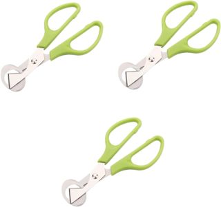 Amosfun 3St Eieröffner Eierschalenschneider Eierschere Wachtel Hersteller Eierschalenöffner Eierschneider Eierschalenschere Ei-Cracker Eierschalenknacker