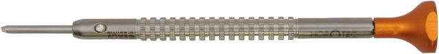 Horotec MSA01.214 Uhrmacher-Schraubendreher, Gehäuse und Bit in T-Form, Edelstahl, kugelgelagerter Aluminiumkopf, Swiss Made (1,60 mm)