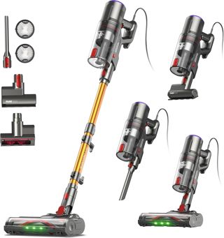 FAMIVAC FV2 Staubsauger mit Kabel,Staubsauger Beutellos mit Matratzenbürste