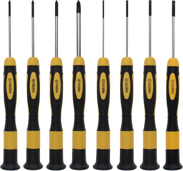 NOREX Präzisionsschraubendreher Set magnetisch | Schlitz Kreuz Mini Schraubendreher Set | Feinmechaniker kleine Schraubenzieher Set