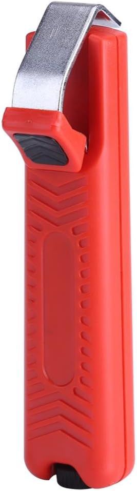 Professionelle Abisolierzange für Kabel, 8-28mm Mini Kabelschneider und Crimpzange, Präzisionswerkzeug für Gummi- und PVC-Kabelmantelentfernung