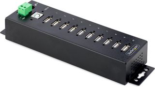 StarTech 10-Port Industrie USB 2.0 Hub, Robust, ESD (USB210AIND-USB-A-HUB)
