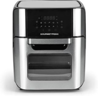 GOURMETmaxx Heißluftfritteuse | 4,5L Airfryer | Timer & Touchscreen | Fritteuse mit 9 Funktionen & 8 Programmen | energiesparend frittieren, nahezu ohne Öl | Minibackofen - 1400 W