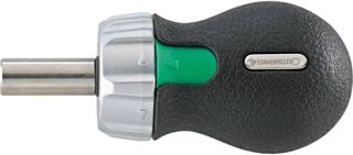 STAHLWILLE 4008-1 | 1/4“ Ratschenschraubendreher | die schnelle Art Schrauben anzuziehen | zur Aufnahme von Bits | lange Ausführung, Länge 250 mm