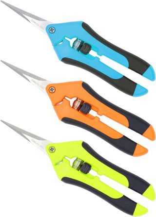 3er-Pack Gartenschere, Gartenschere, Handschere für Gartenarbeiten, titanbeschichtete Präzisions-Bonsai-Schere, praktische und effiziente Blumenschere