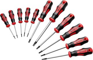BILITOOLS Torx Schraubendreher Set T6-T40, 11-tlg, magnetisch, ohne Bohrung