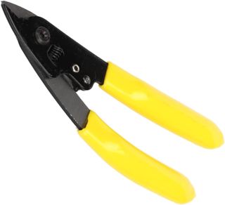 Doppelport Glasfaser Abisolierzange Gelb aus Pvc und Kohlenstoffstahl