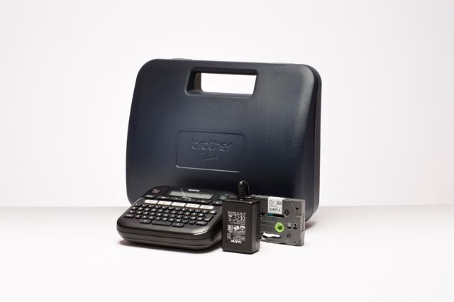 Brother PT-D210VP, Beschriftungsgerät, 12 mm, mit Koffer, 20 mm/Sek.